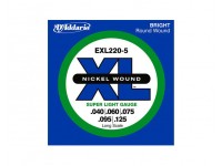 D´Addario Jogo de 5 Cordas Baixo Eléctrico EXL220-5 D´Addario Jogo de 5 Cordas Baixo Eléctrico EXL220-5